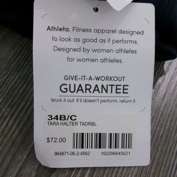 New With Tag, Athleta TARA Halter Tankini Top Swim Top 34 B / C  Navy Blue - Picture 8 of 10